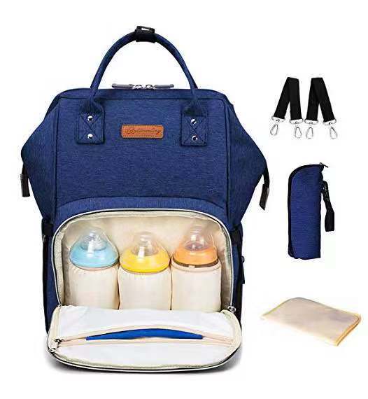 Mummy Bag Multifunctional Large Capacity Cross-border Hot Selling Backpack Mommy Bag Mommy Bag With USB Ready Supply