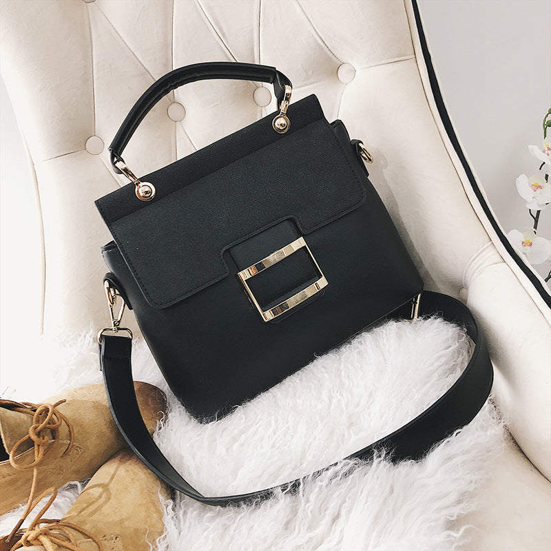 Frosted Bag Women&#039;s Bag 2023 Spring New Women&#039;s Korean Style Fashionable Wide Shoulder Strap Crossbody Small Square Bag Portable Shoulder Bag