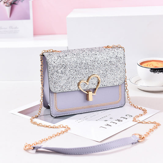 korean chic chain shoulder bag for women