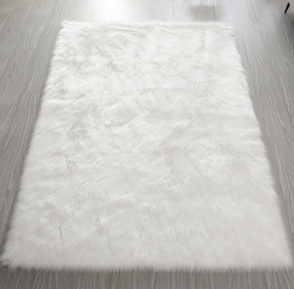 &quot;Cozy Collection&quot; Ultra Soft Fluffy Faux Fur Sheepskin Area Rug