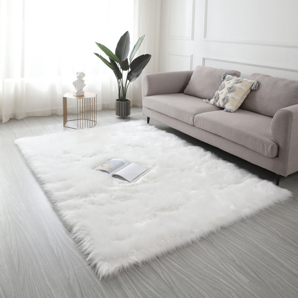 &quot;Cozy Collection&quot; Ultra Soft Fluffy Faux Fur Sheepskin Area Rug