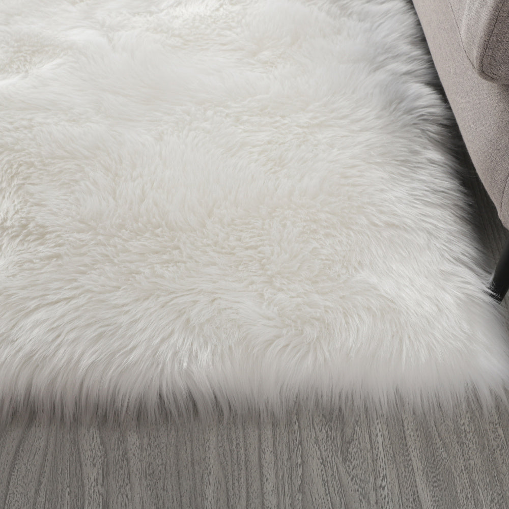 &quot;Cozy Collection&quot; Ultra Soft Fluffy Faux Fur Sheepskin Area Rug