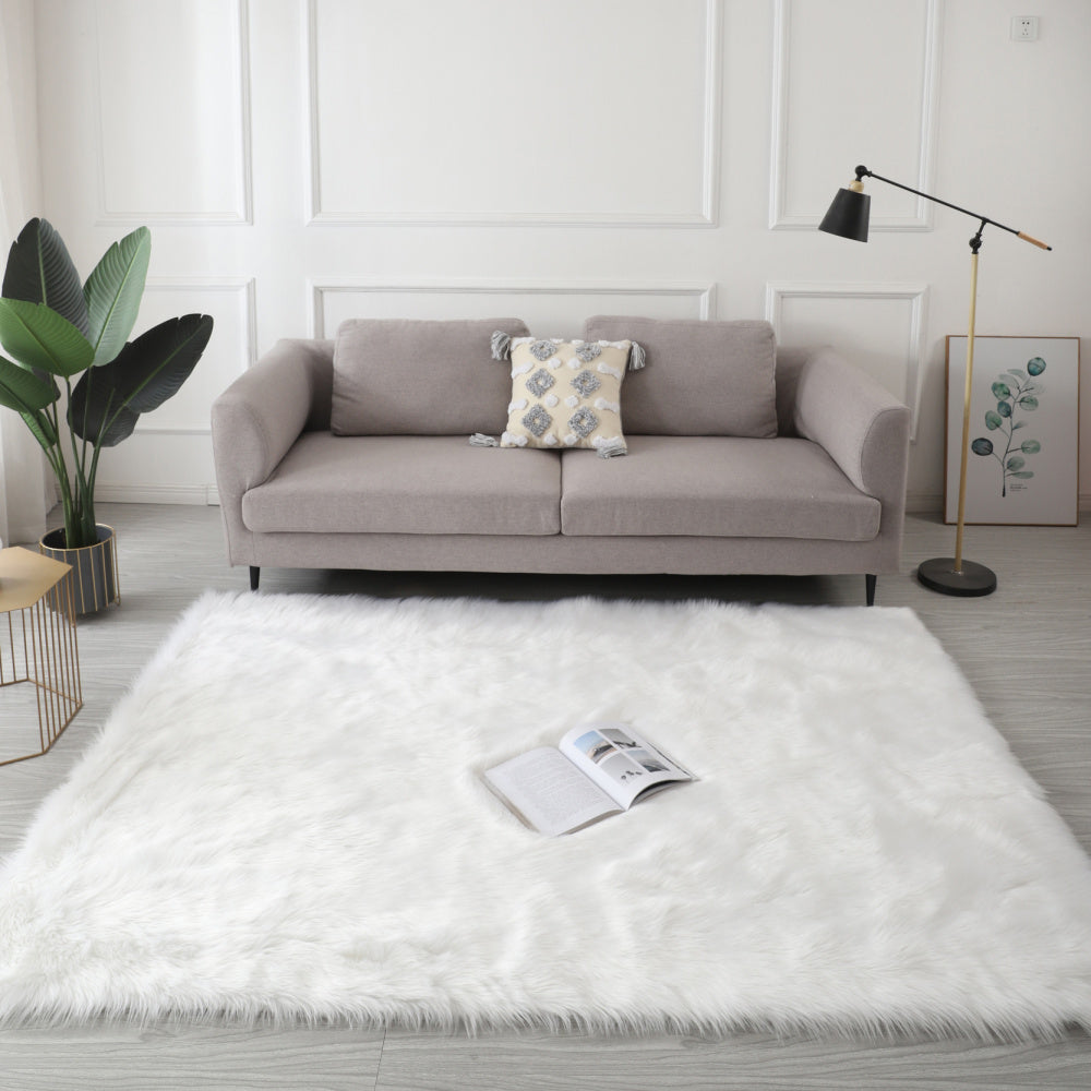 &quot;Cozy Collection&quot; Ultra Soft Fluffy Faux Fur Sheepskin Area Rug