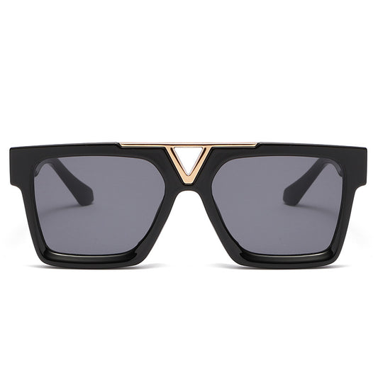 New Fashion Large Frame Sunglasses Men&#039;s Online Celebrity Same Style Box Sunglasses Men&#039;s Trendy PC