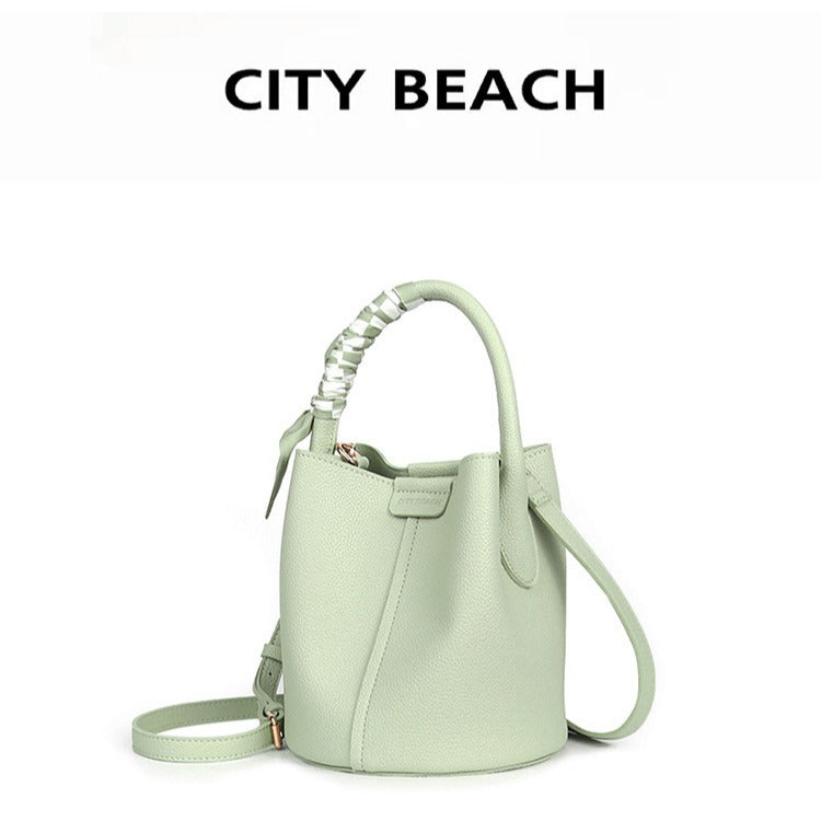 High-grade Bag 2024 New Fashion Crossbody Bag Vegetable Basket Commuter Bucket Bag All-match Shoulder Portable Women&#039;s Bag