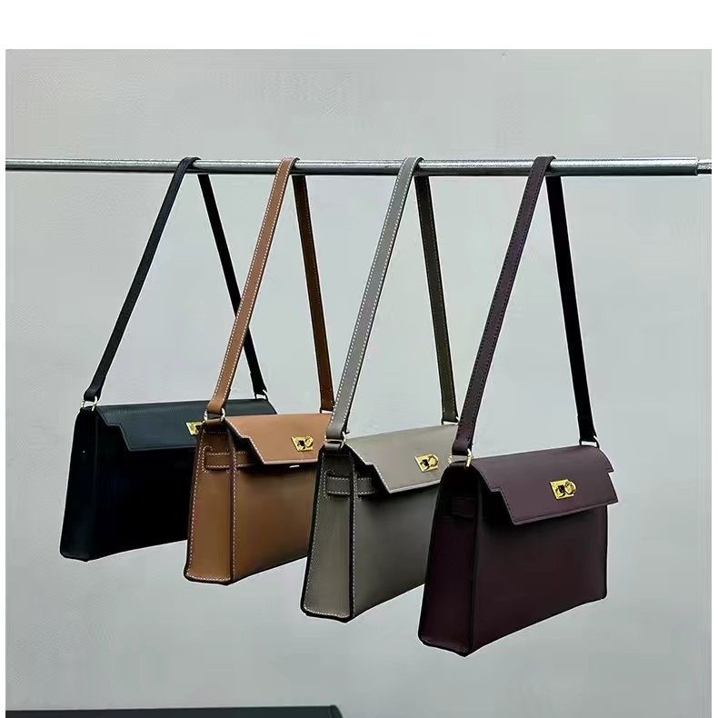 French High-end 2023 New Commuter Kelly Bag Fashionable Shoulder Bag Flip Underarm Bag Commuter Crossbody Women&#039;s Bag