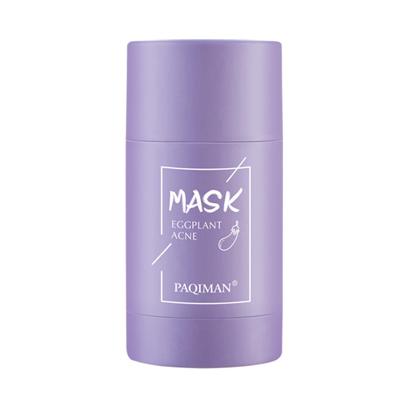 Eggplant Solid Mask Deep Cleaning Mud Film Cream Moisturizing Oil Control Shrink Pores To Remove Blackheads