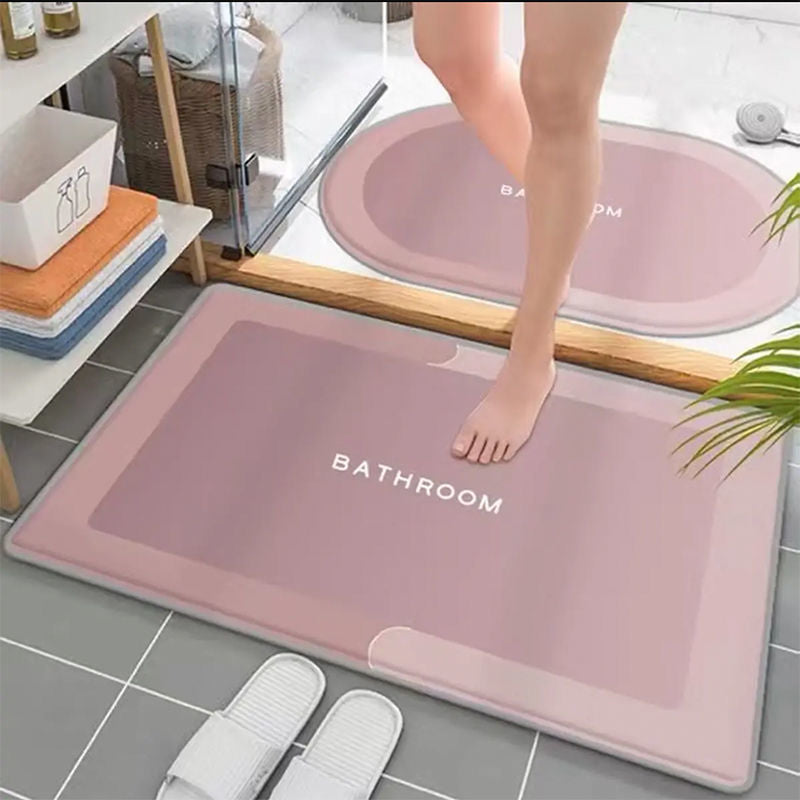 [New Gift] Bathroom Floor Mat Absorbent Bathroom Toilet Bedroom Door Carpet Door Mat Door Mat Small