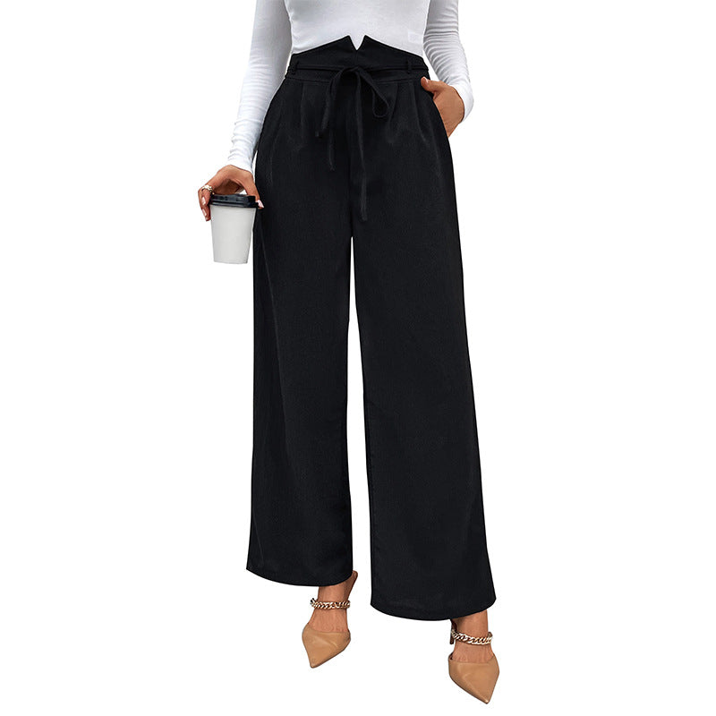 Casual High-waisted Wide-leg Pants Straight-leg Commuting New Casual Pants Autumn And Winter Loose Suit Pants