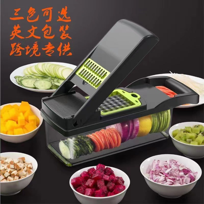 Multi-functional Kitchen Vegetable Cutting Artifact Potato Cutting And Shredder Household Dicer Grater