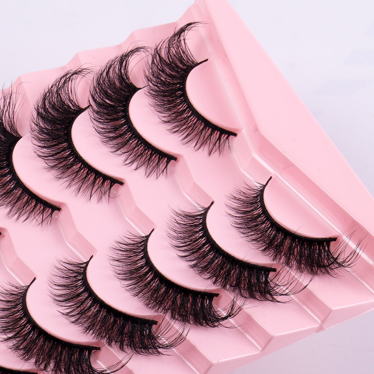 New Product 7 Pairs Of Fox False Eyelashes Natural One Piece High Imitation Mink Hair Thick Fox Eye Grafted  Eyelashes