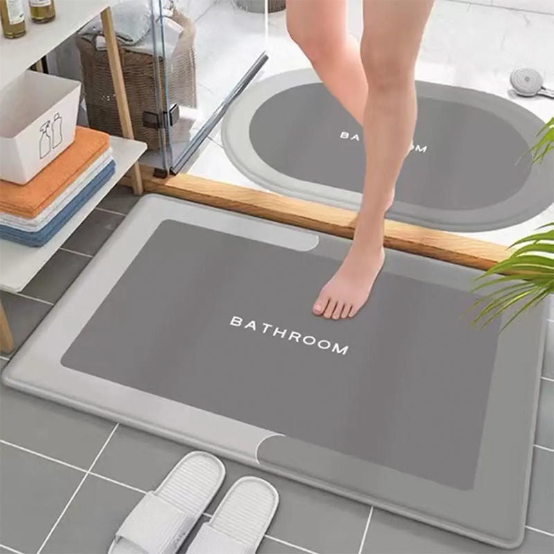 [New Gift] Bathroom Floor Mat Absorbent Bathroom Toilet Bedroom Door Carpet Door Mat Door Mat Small