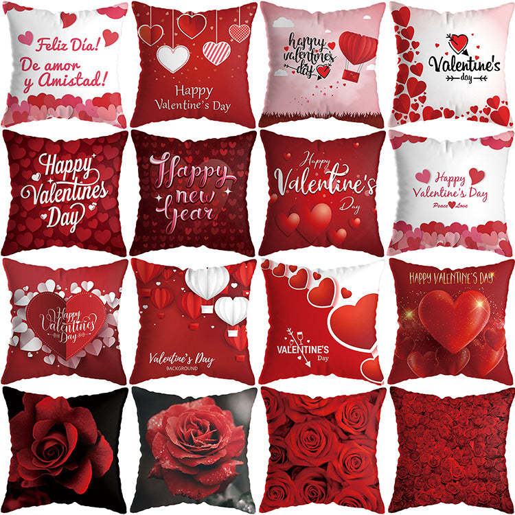 Valentine&#039;s Day Pillowcase Love Rose Pillowcase